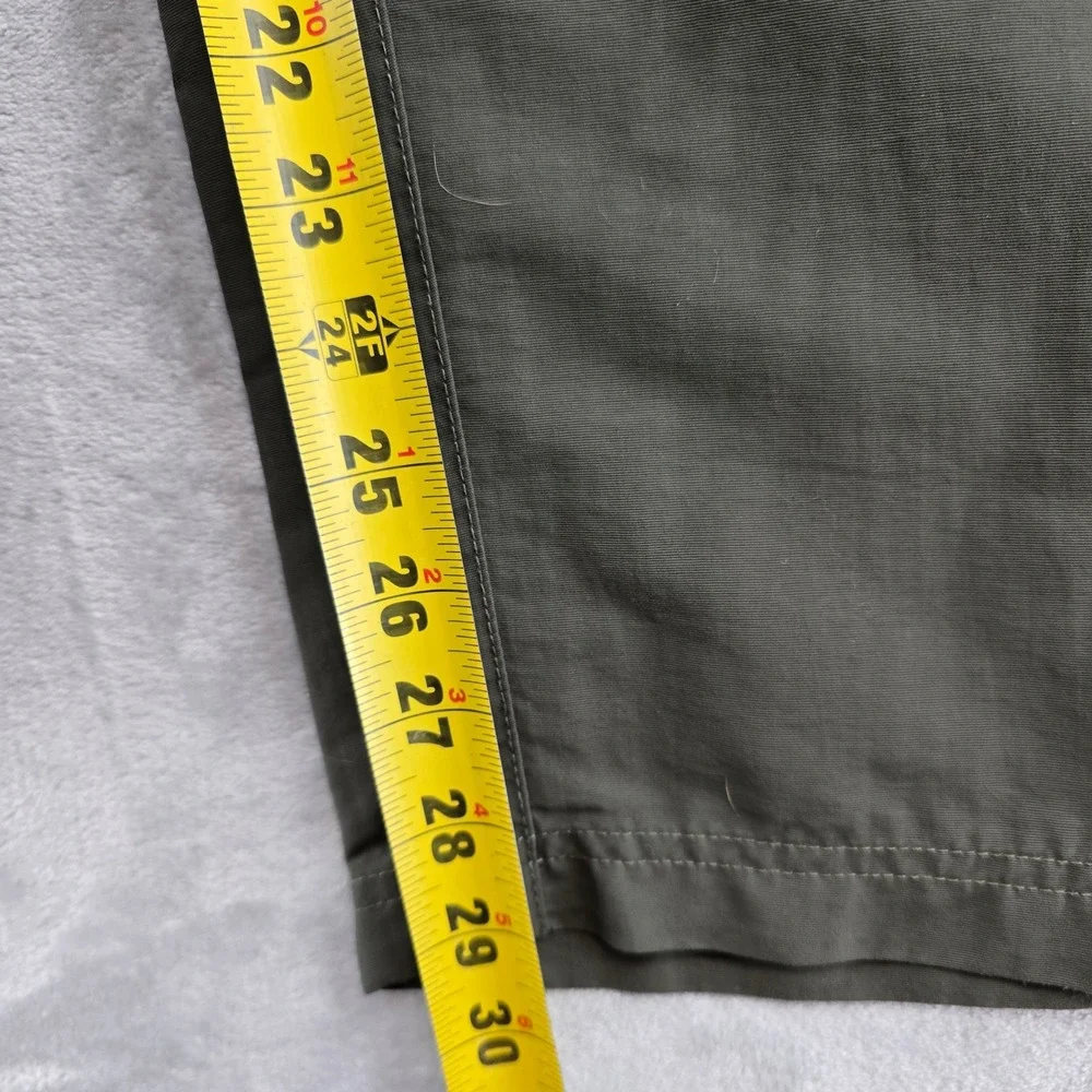 The North Face Convertible Pants Mens XL Green Cargo‎ Hiking Zip Off Outdoor